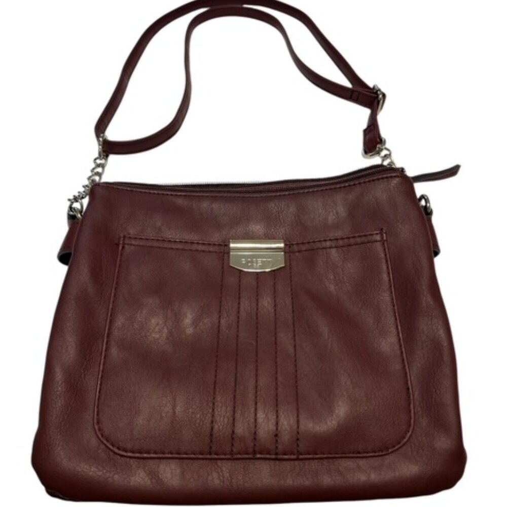 Rosetti "Midge" Dark Brown Handbag-Soft Faux Leather-Smooth Finish